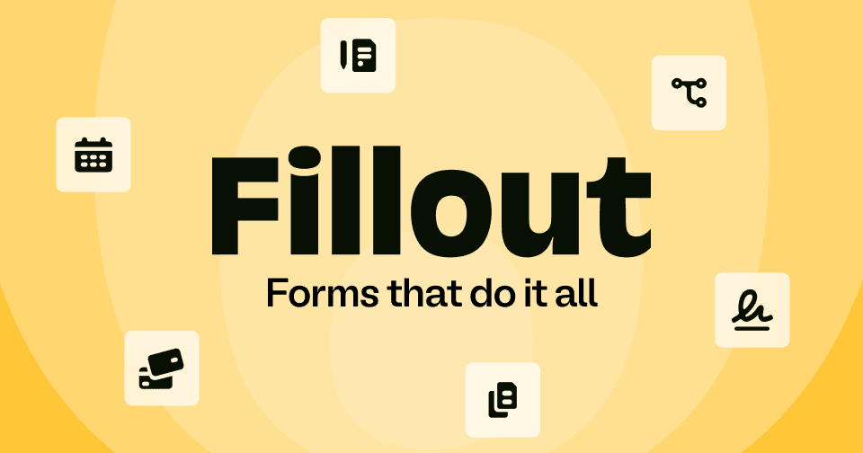 Fillout Productivity & Collaboration showing Productivity & Collaboration - Forms that do it all