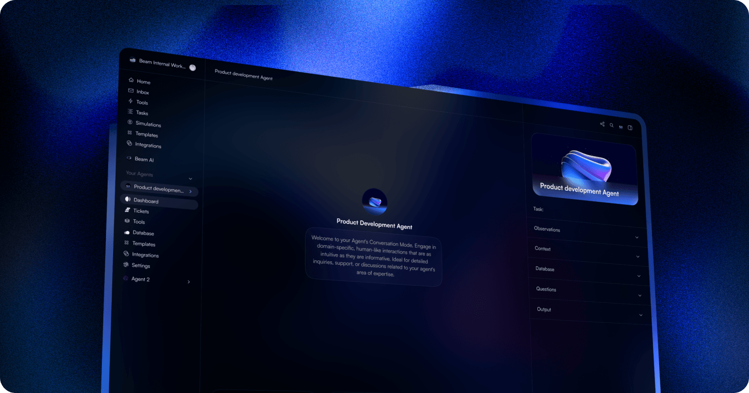 Beam AI AI Agents showing ai agents - Hire Self-Evolving AI Agents to Run Your Operations