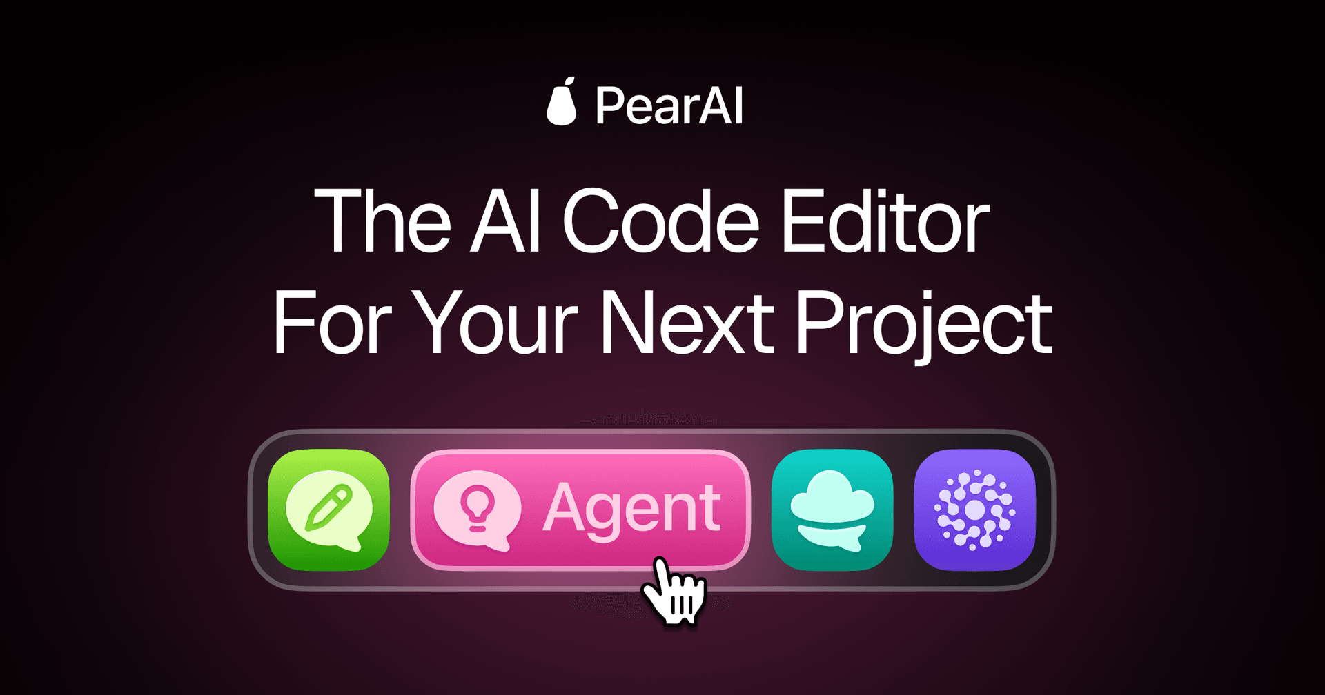 PearAI Conversational AI showing Conversational AI - The AI Code Editor For Your Next Project