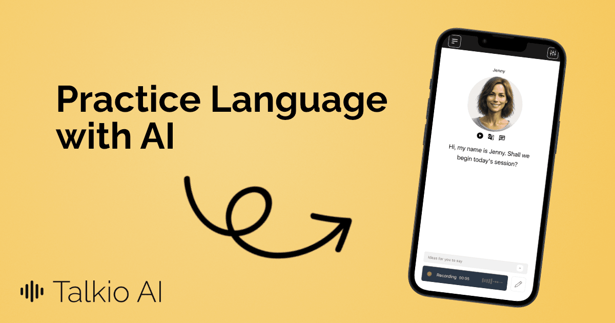 Talkio AI Conversational AI showing Conversational AI - Practice speaking any language with AI tutors