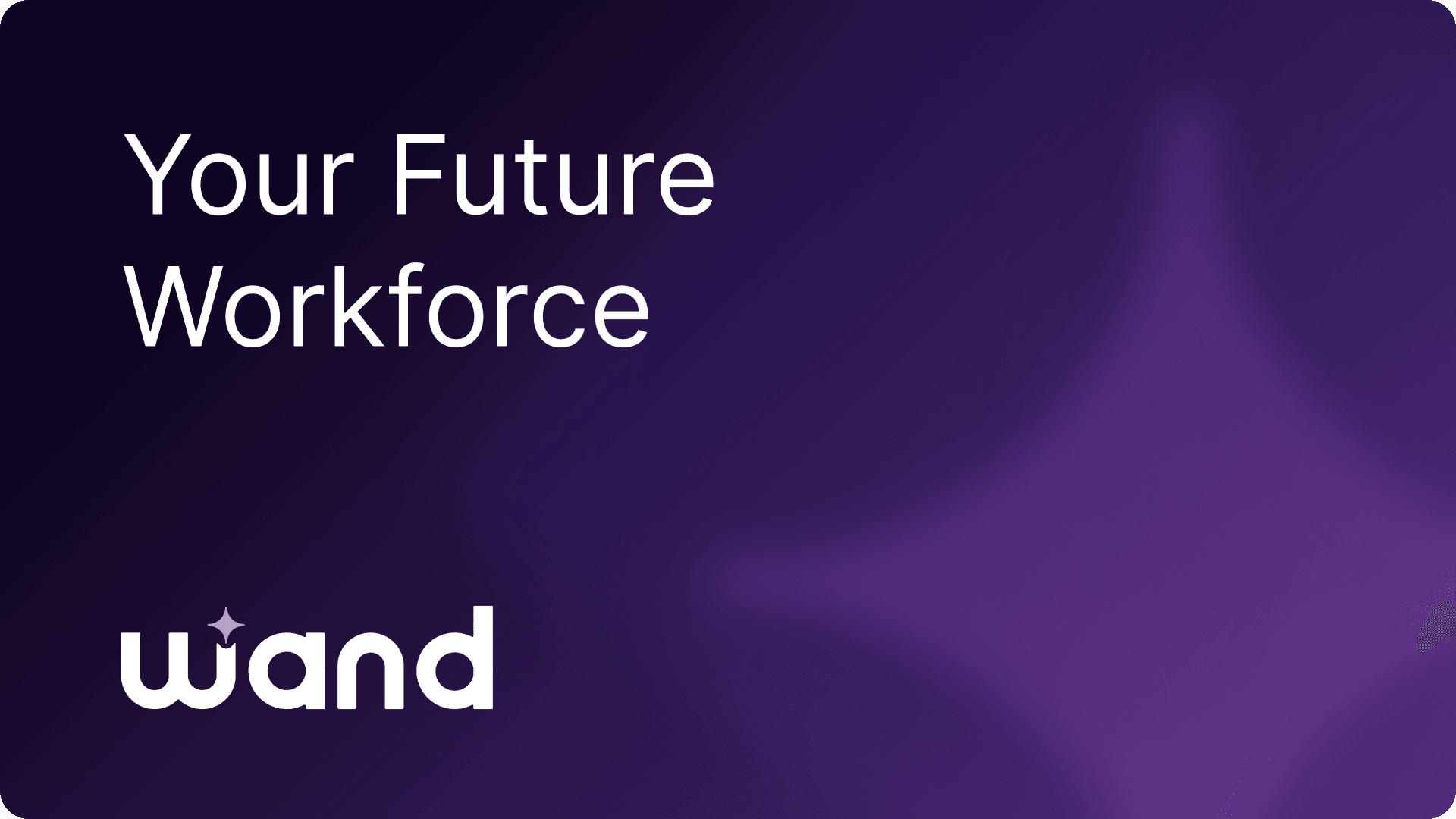 Wand AI Conversational AI showing Conversational AI - Meet Your Future Workforce