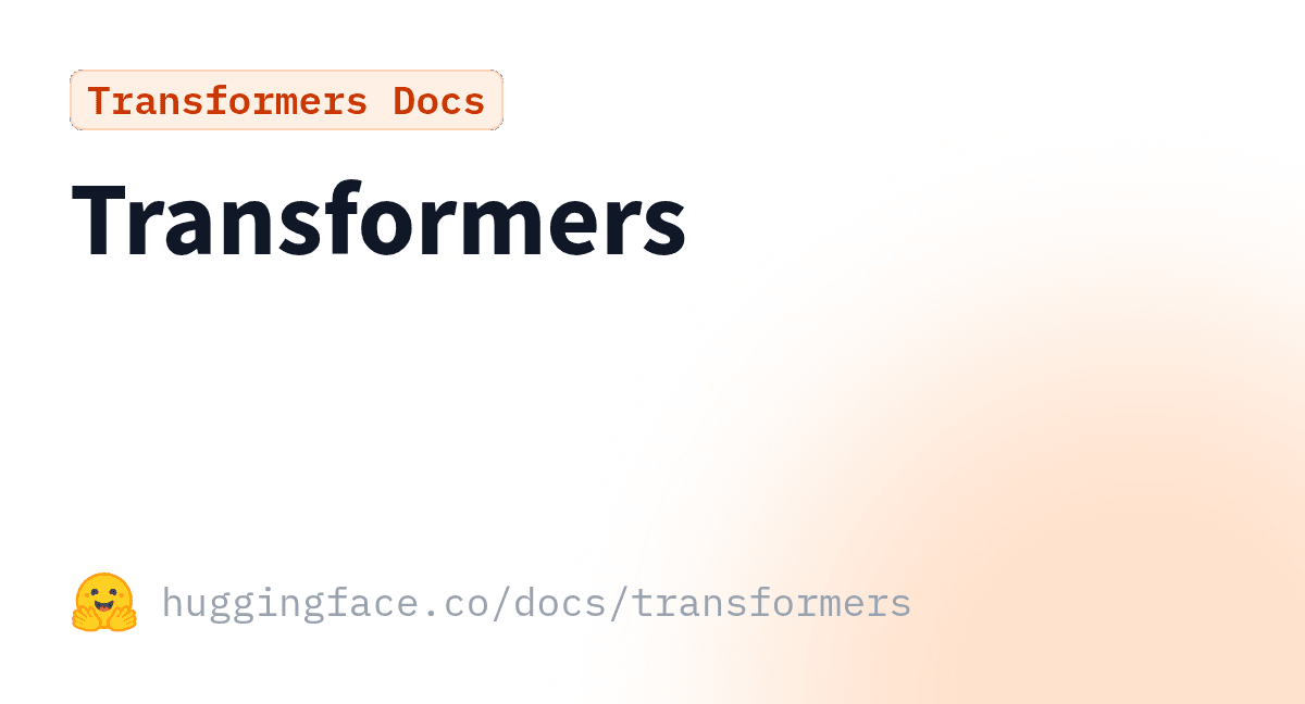 Transformers Conversational AI showing open source ai library - State-of-the-art AI models for text, vision, audio, video & m