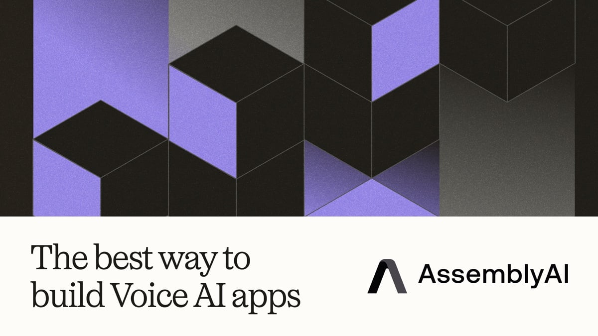AssemblyAI Conversational AI showing Conversational AI - API for Accurate Speech Recognition