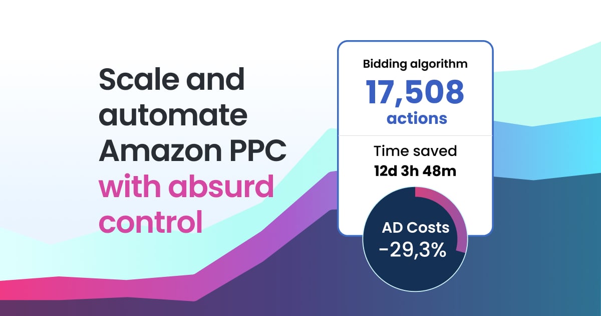 Scale Insights™ Data Analytics showing Data Analytics - Scale and automate Amazon PPC with absurd control.