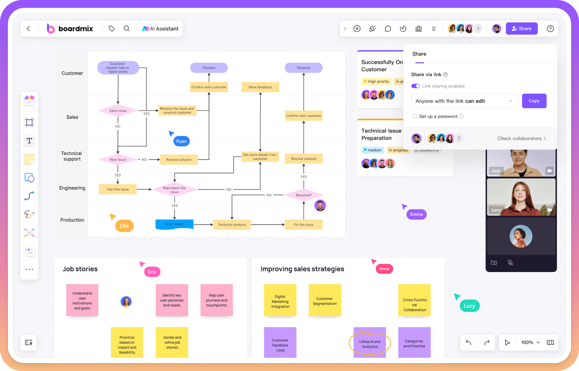 Boardmix Productivity & Collaboration showing Productivity & Collaboration - Mixing the way you want!