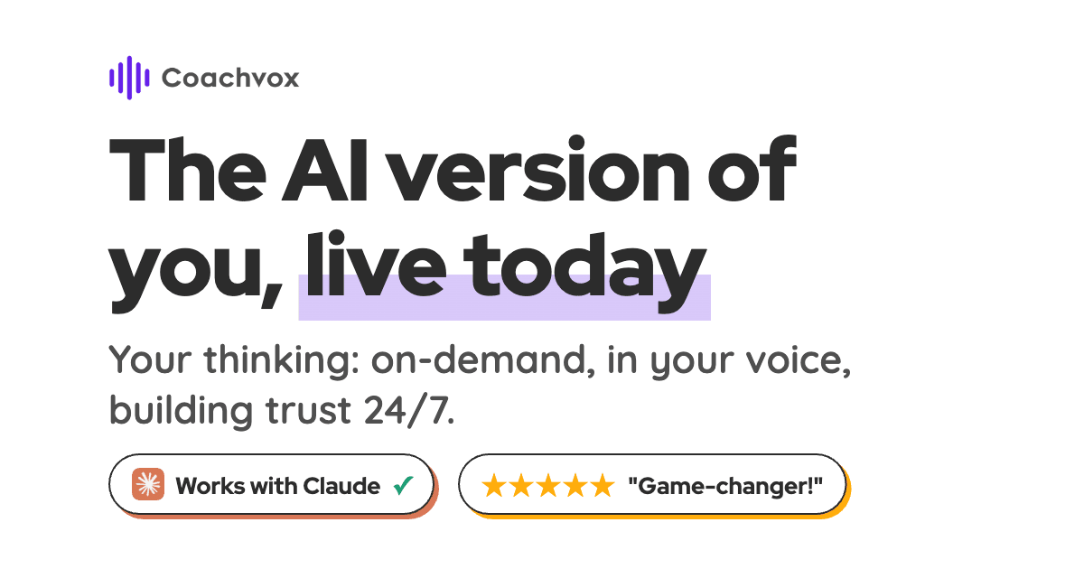 Coachvox AI Conversational AI showing Conversational AI - Empowering coaches with AI