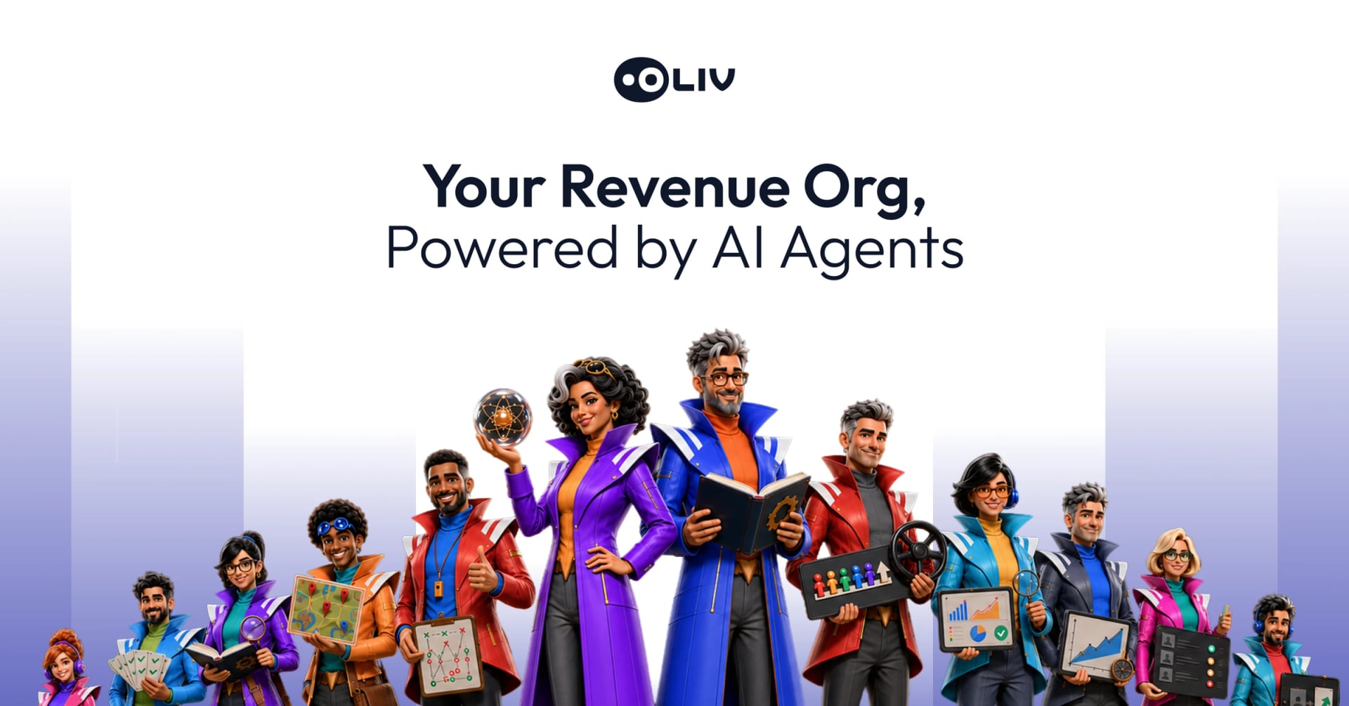 Oliv AI AI Agents showing AI Agents - Agent OS for Revenue Teams