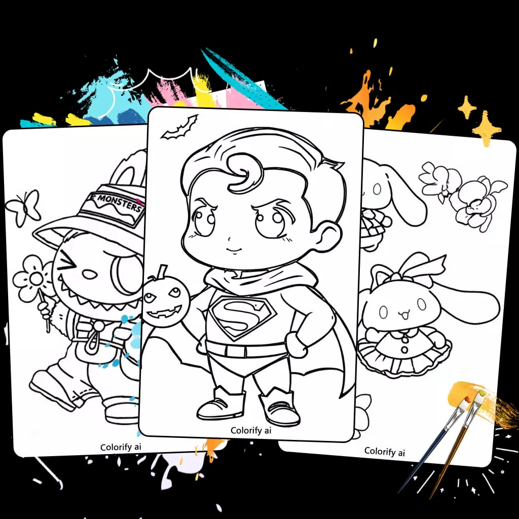 Colorify AI Design showing Design - Create free, high-quality AI coloring pages from text or photos—instantly!