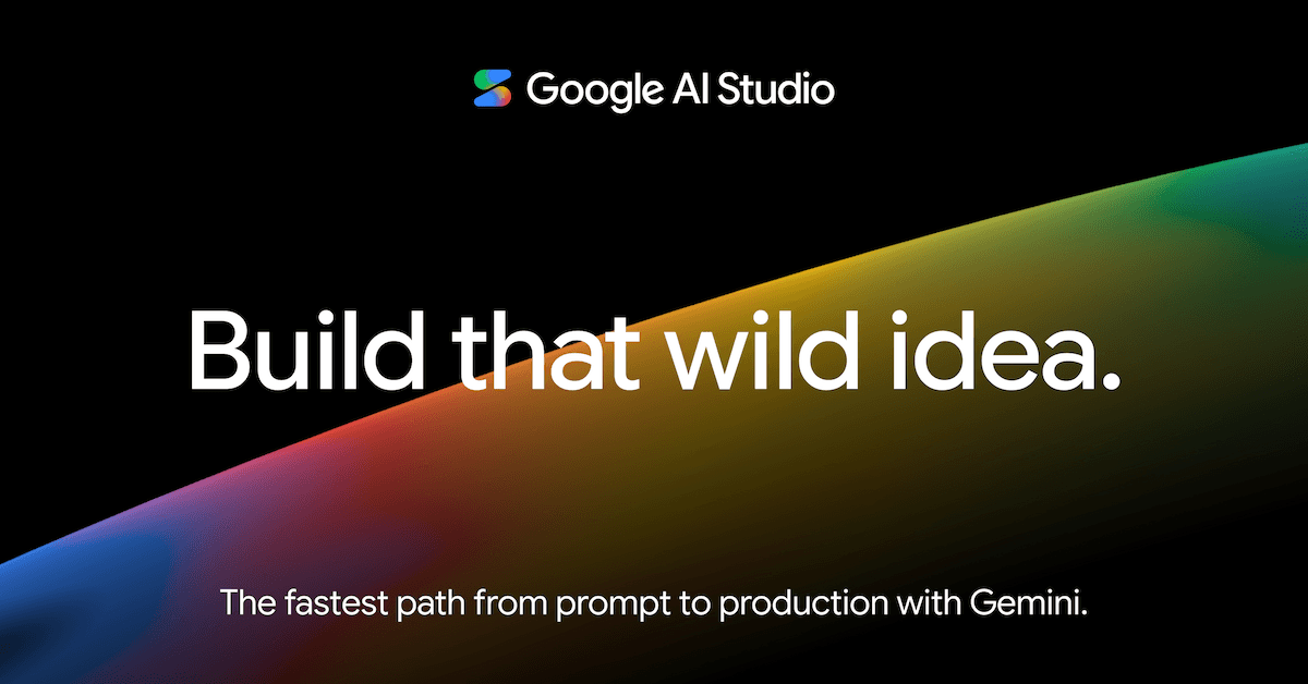 Google AI Studio Productivity & Collaboration showing google ai studio - The fastest way to build AI-first applications with
