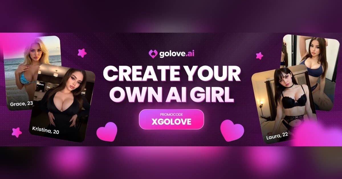 GoLove.AI Conversational AI showing adult ai chatbot - Uncensored AI passion, real-feeling connections.