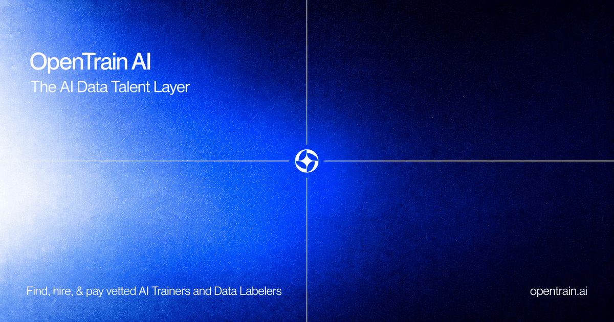 OpenTrain AI Data Analytics showing Data Analytics - Connect with expert human data for AI training