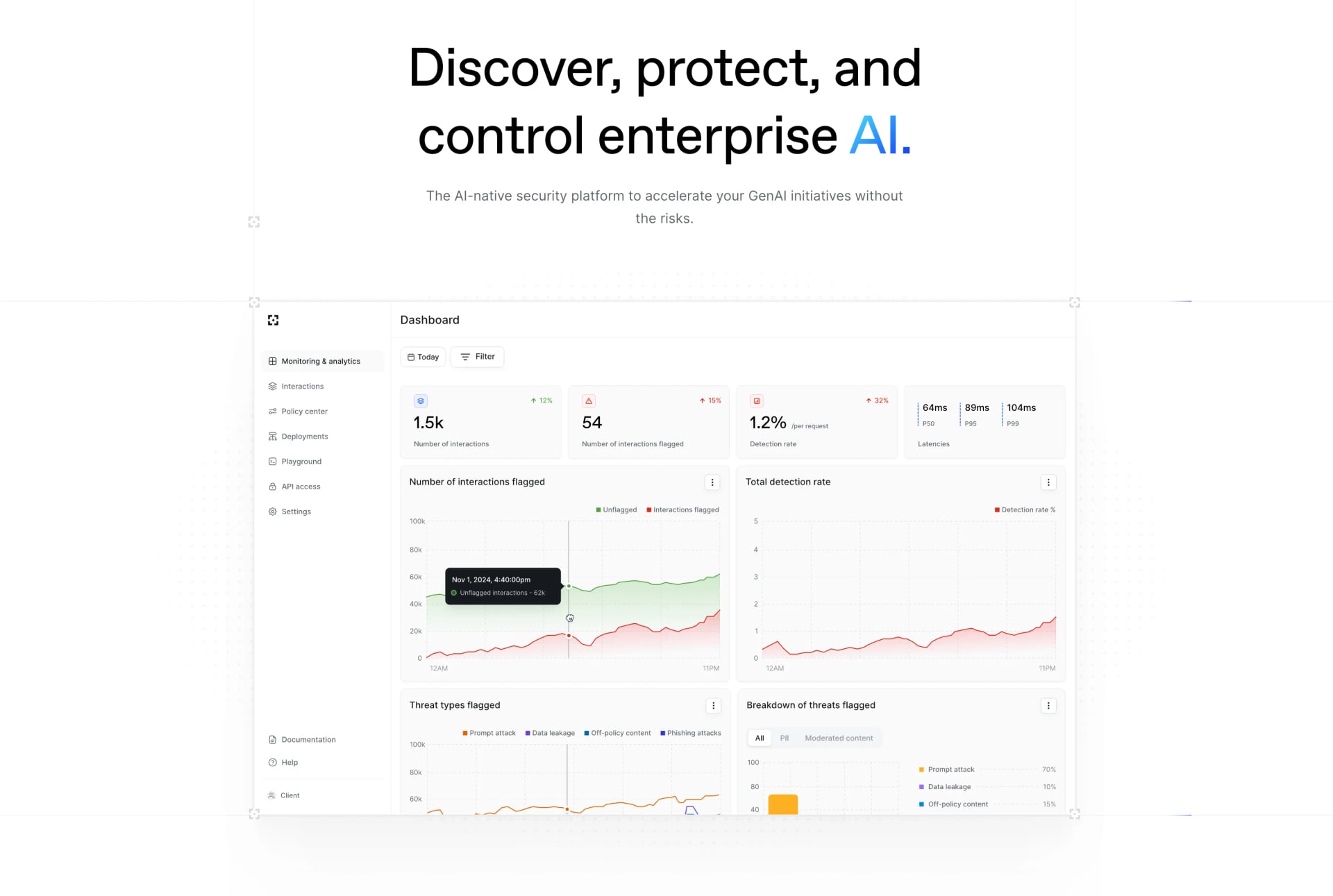 Lakera Code Assistance showing Code Assistance - The leading security platform to secure your AI future