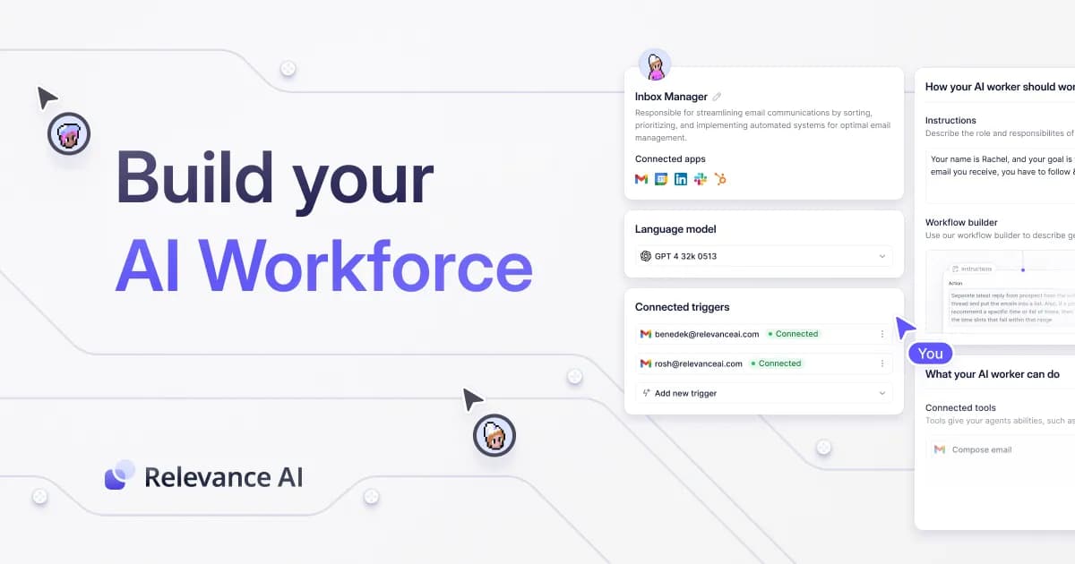 Relevance AI Conversational AI showing content recommendation - Powerful AI for Content Relevance