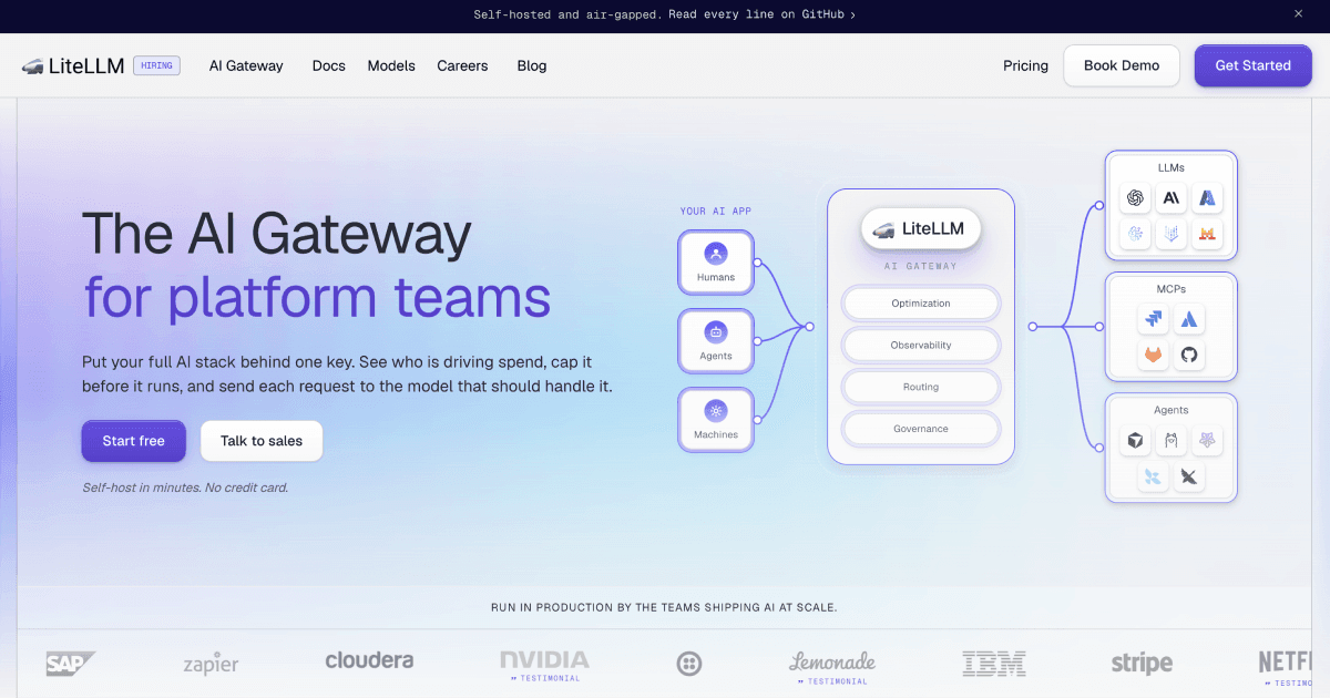 LiteLLM Code Assistance showing Code Assistance - Open-source AI gateway & LLM proxy