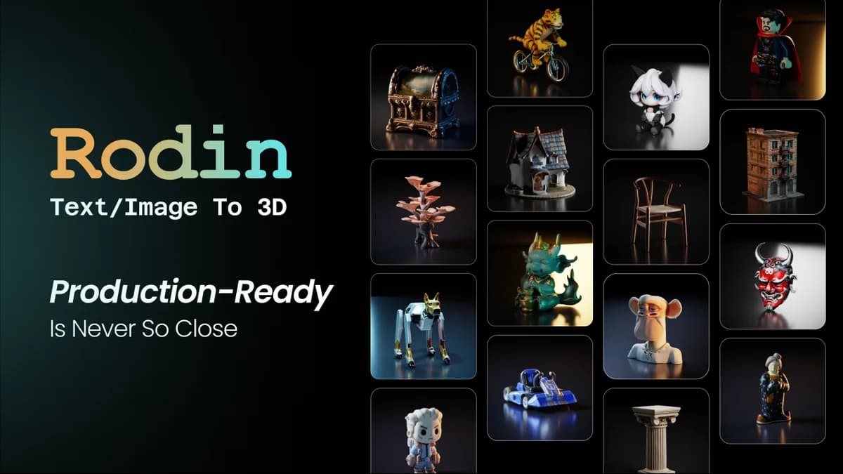 Hyper3D 3D Generation showing 3d modeling - Transforming Ideas into 3D Reality