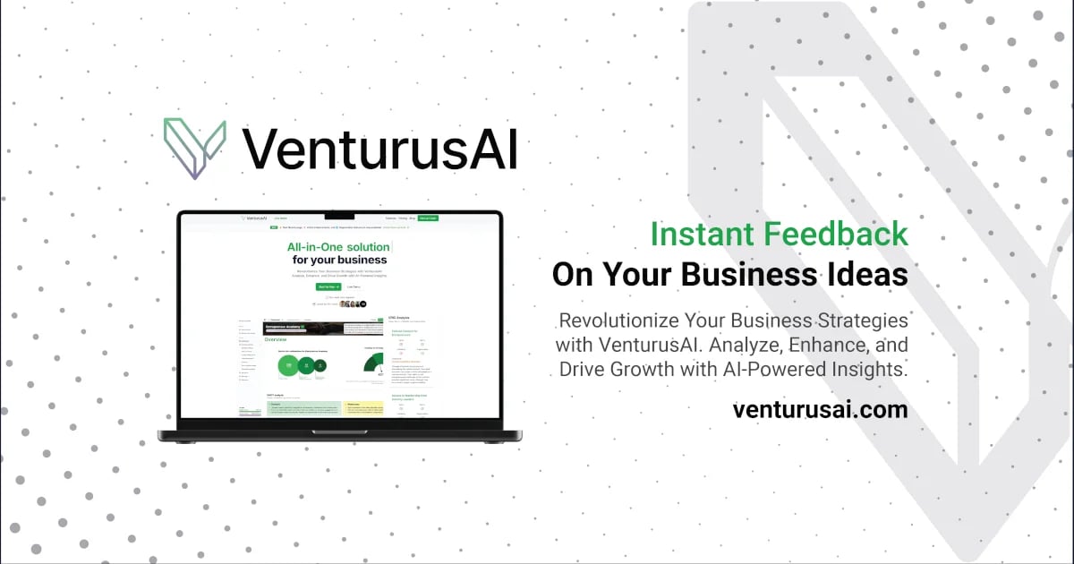 VenturusAI Conversational AI showing Conversational AI - Revolutionize Your Business Strategies with AI-Powered Insights