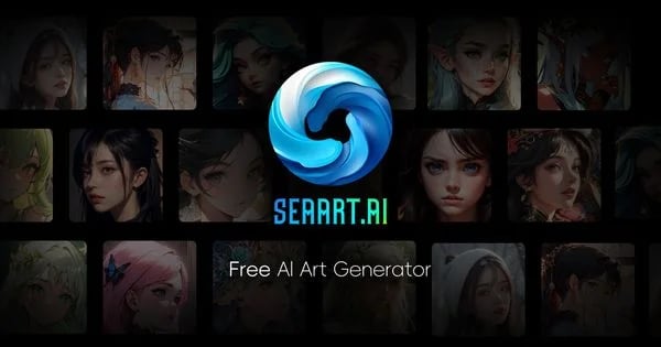 SeaArt AI Image Generation showing Image Generation - Create stunning AI art, videos, audio & characters in minutes