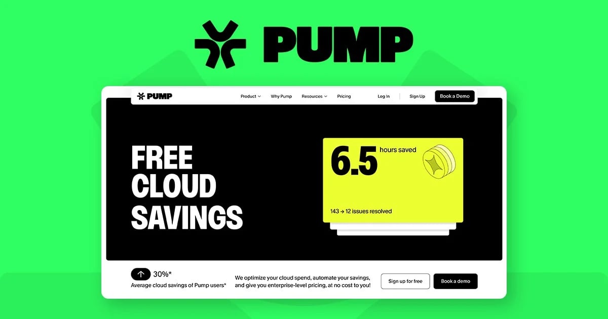 Pump Data Analytics showing Data Analytics - Cut your cloud bill without an engineering team