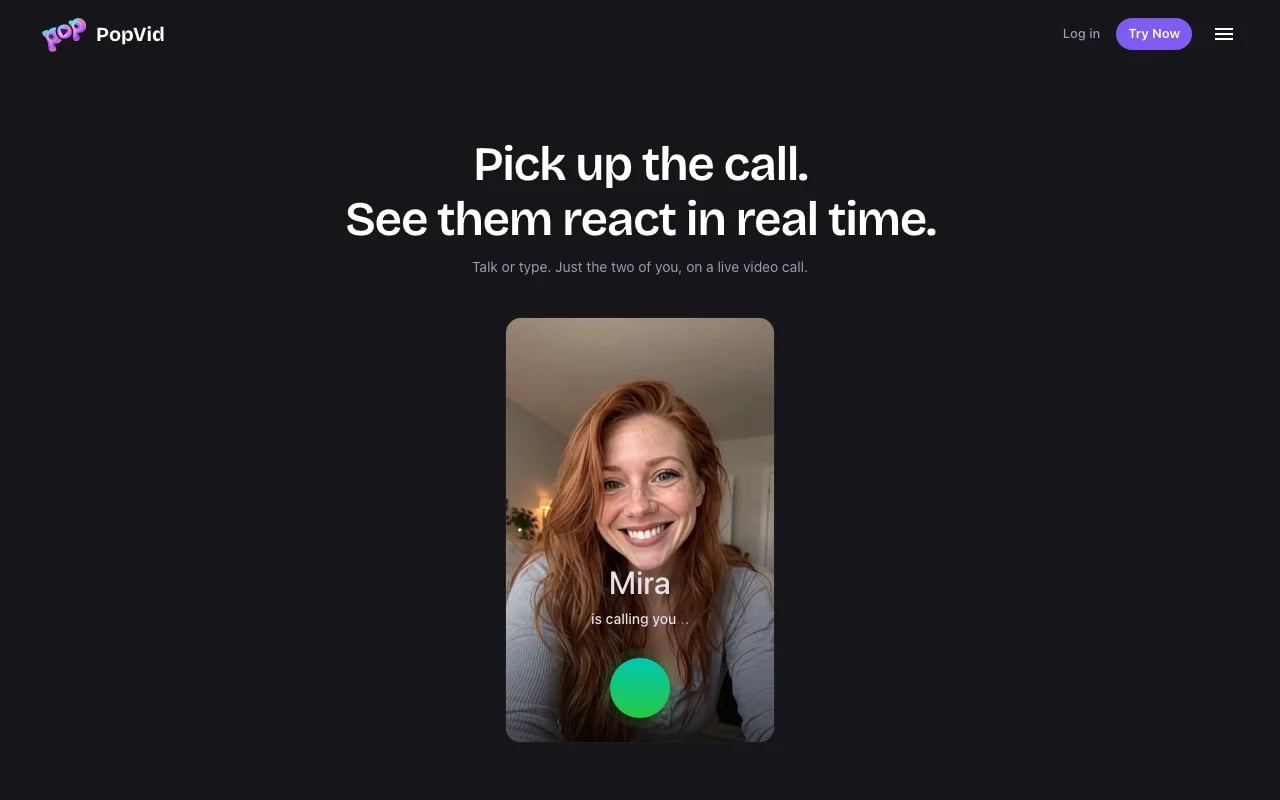 PopVid AI Video Generation showing Video Generation - Turn any photo into a fun AI-powered video meme—simple, fast, and free.