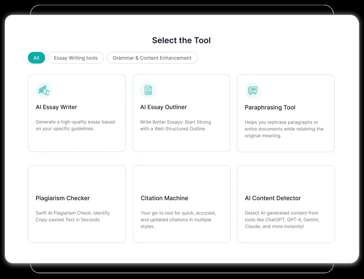MyEssayWriter.ai Writing & Translation showing Writing & Translation - Your AI-powered essay writer for every subject, level,