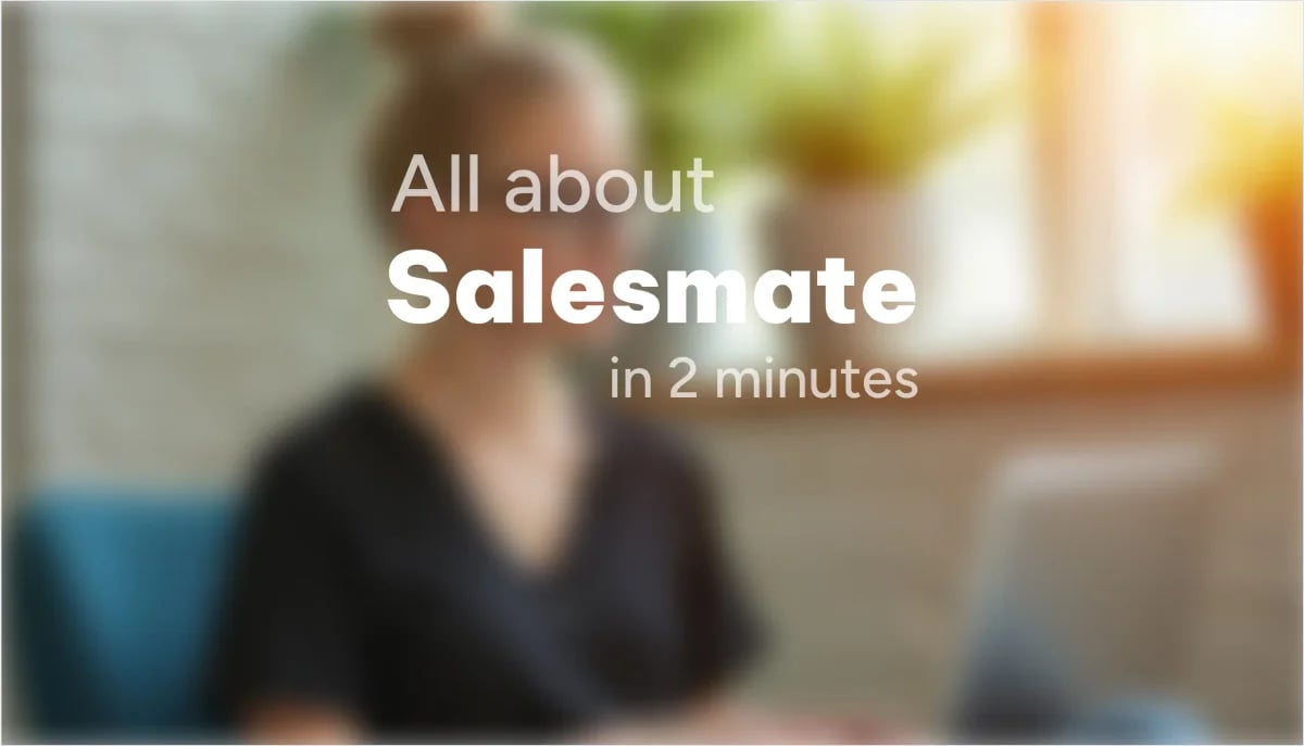 Salesmate Marketing Automation showing Marketing Automation - More than a CRM – Your revenue operating system