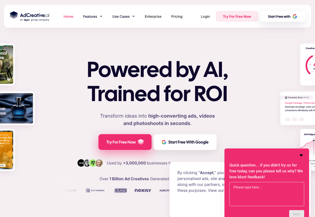 AdCreative Image Generation showing Image Generation - Elevate Your Ad Creatives with AI
