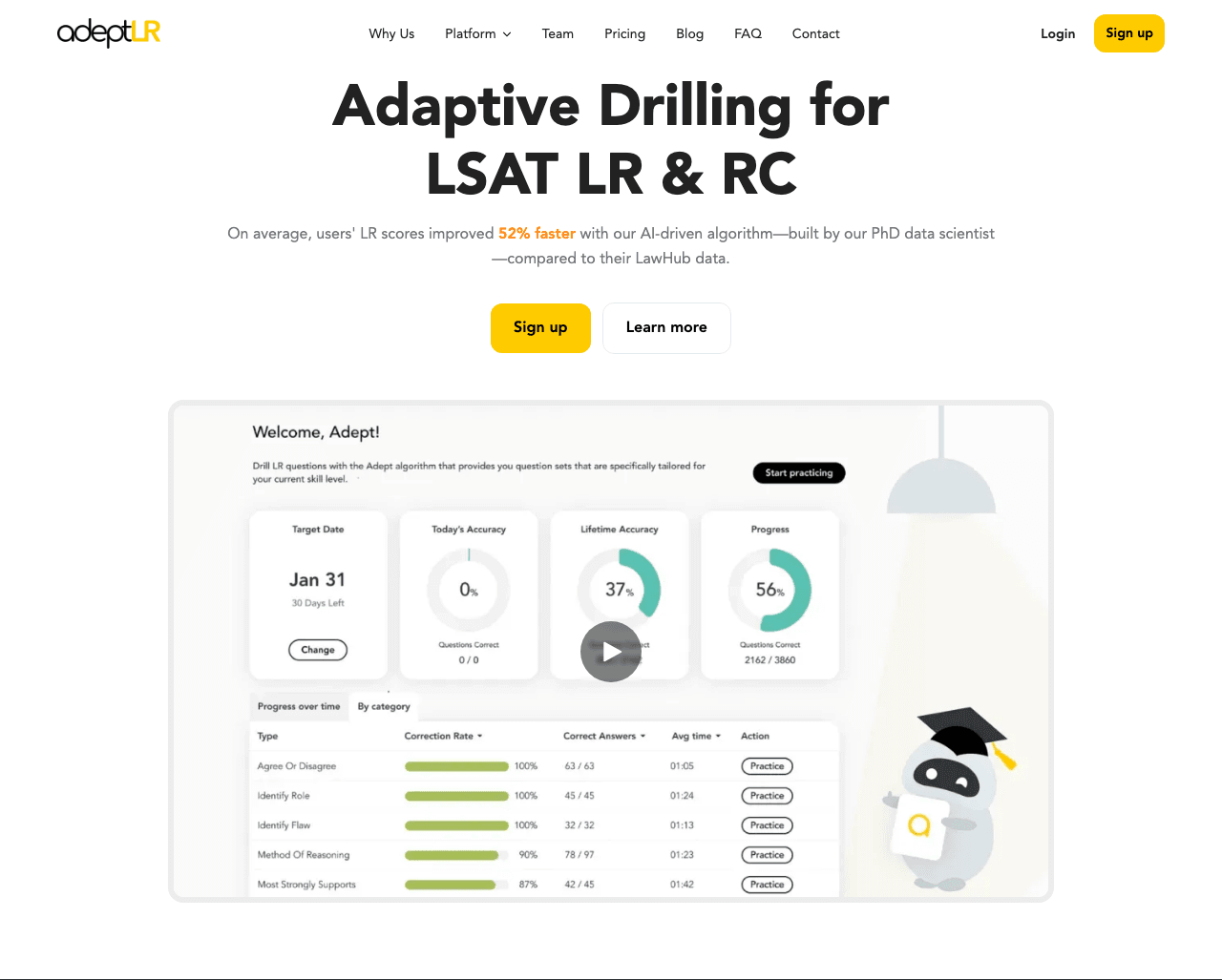 AdeptLR Productivity & Collaboration showing Productivity & Collaboration - Master LSAT Logical Reasoning with AI