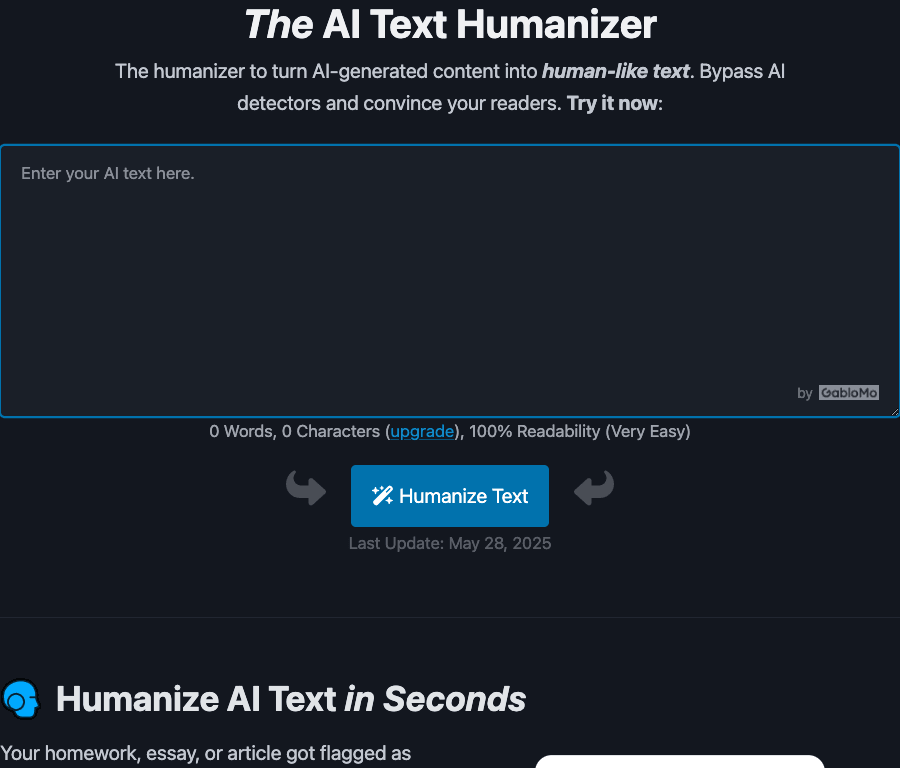 AI-Text-Humanizer Writing & Translation showing Writing & Translation - Humanize AI - Free Without Login