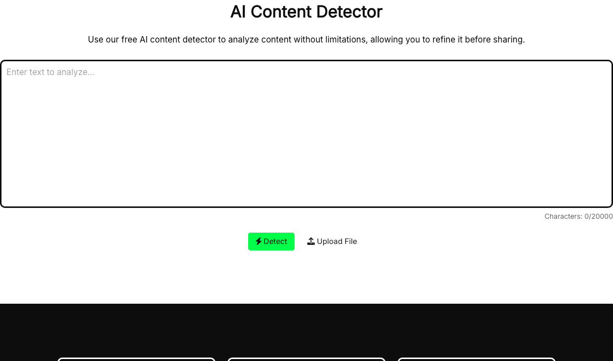 AI Detector Writer Writing & Translation showing Writing & Translation - Detect AI-written text with confidence