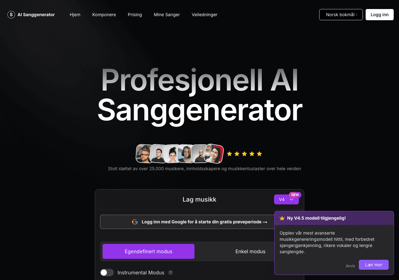 AI Song Generator Music Generation showing ai music generator - Compose, Customize, and Share Original Songs Instantly with A