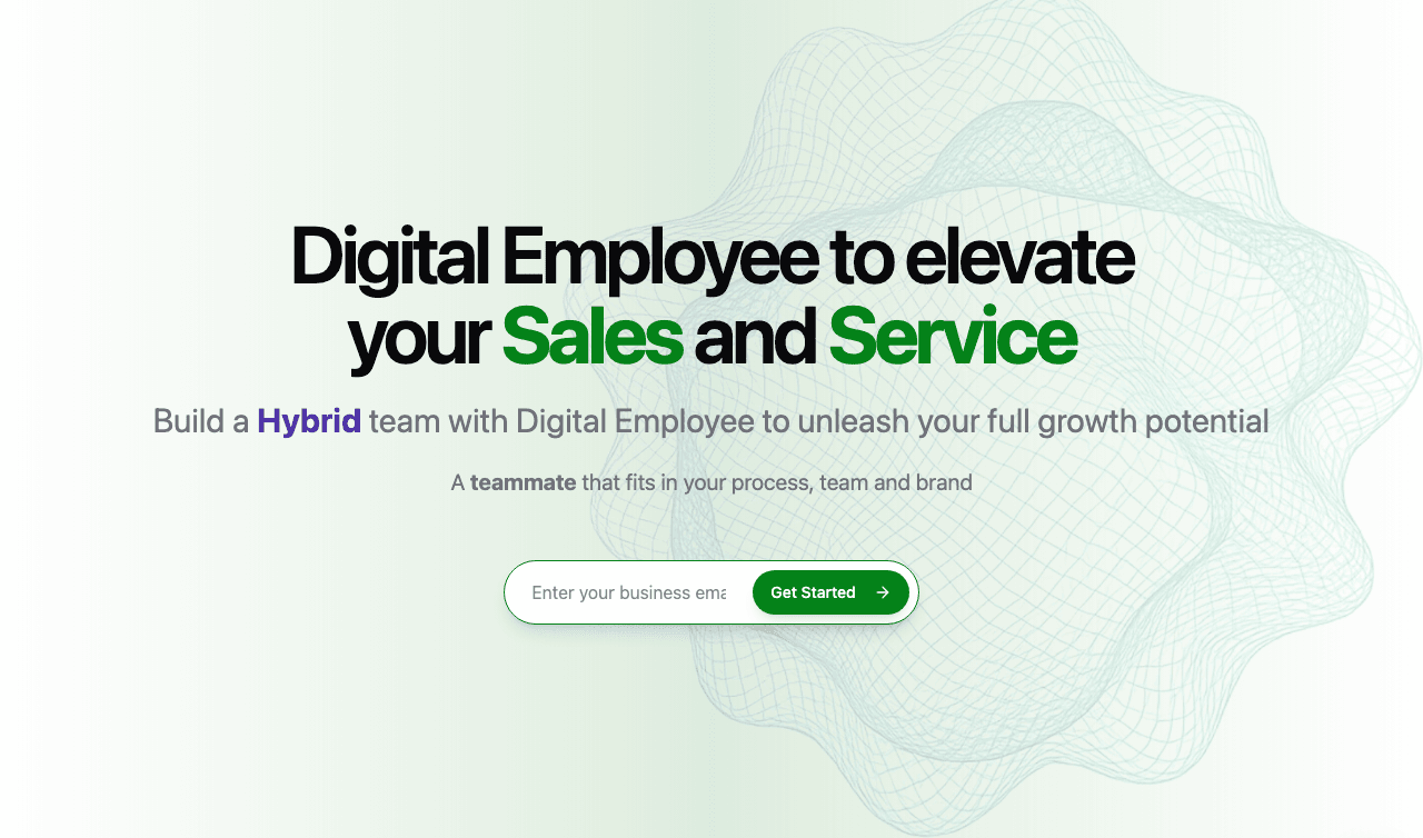 Aissist.io Conversational AI showing Conversational AI - AI Agents for Customer Service & Sales