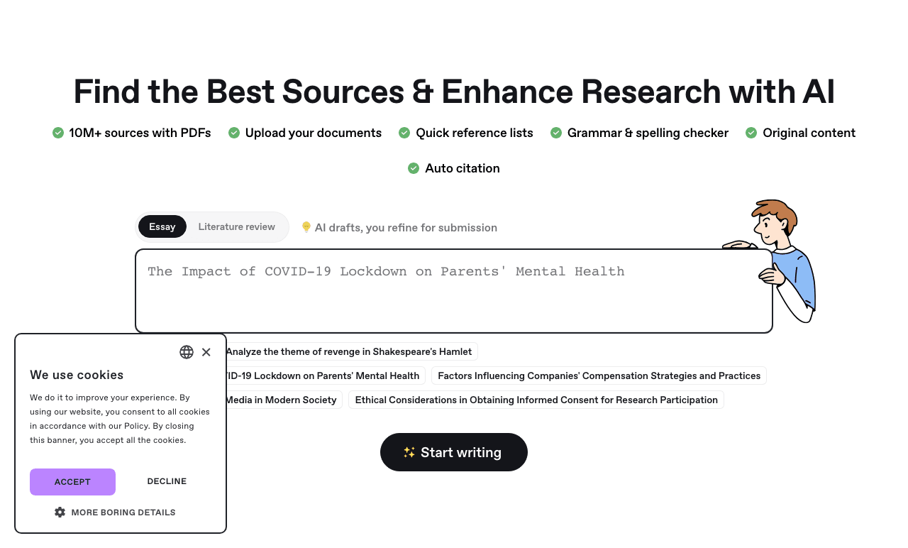 Aithor Writing & Translation showing Writing & Translation - Your undetectable AI writer