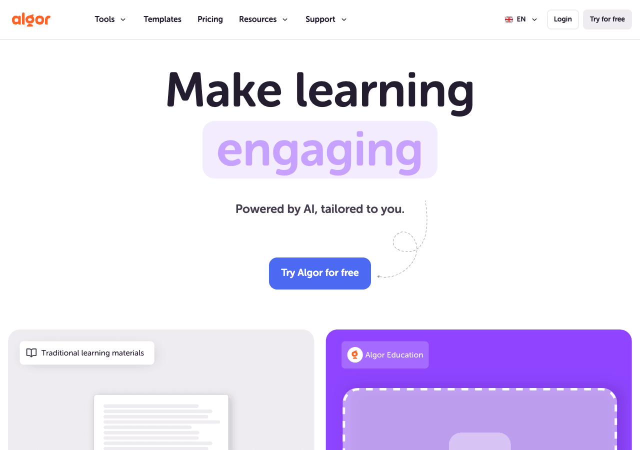 Algor Education Productivity & Collaboration showing Productivity & Collaboration - Empowering Education Through AI