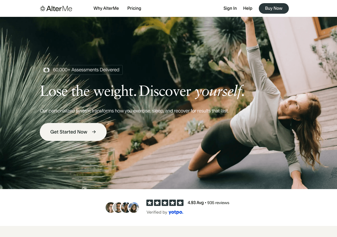 AlterMe Productivity & Collaboration showing Productivity & Collaboration - DNA-Powered Personalized Fitness & Wellness