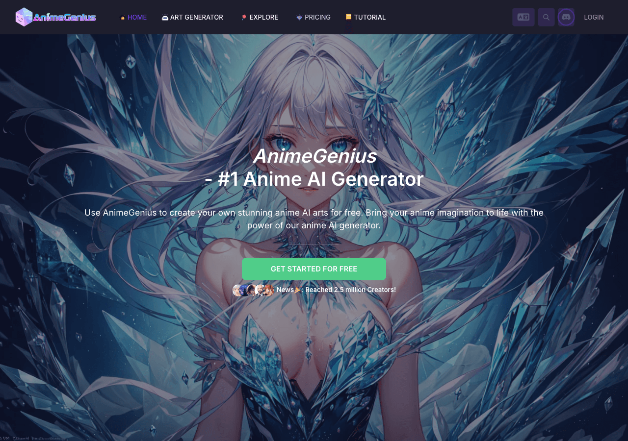 AnimeGenius Image Generation showing anime ai generator - Unleash Your Anime Creativity
