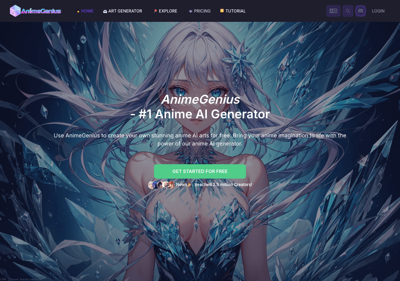 AnimeGenius Image Generation showing Image Generation - Unleash Your Anime Creativity