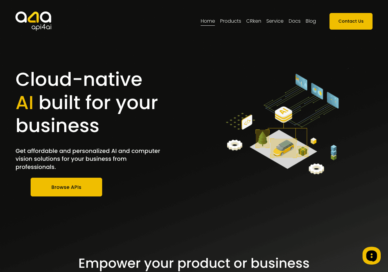 api4ai Design showing Design - Empower Your Vision with Enterprise-Ready AI APIs