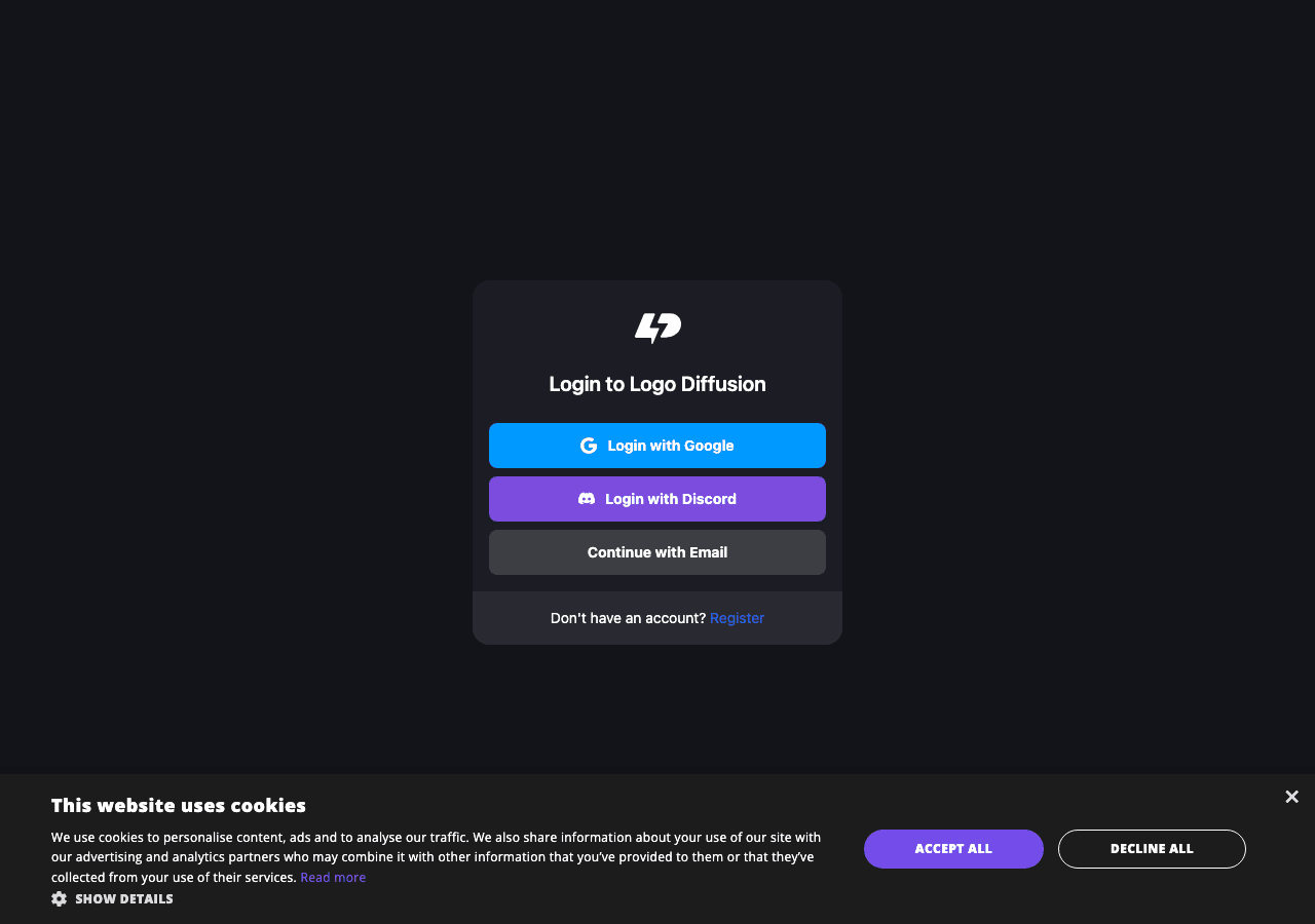 Logo Diffusion Image Generation showing Image Generation - Create logos in seconds with generative AI