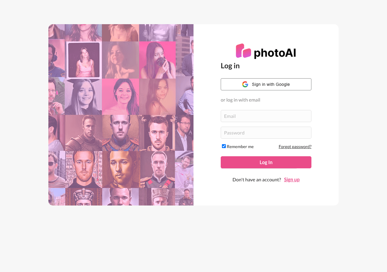 PhotoAI Image Generation showing Image Generation - Transforming your photos with AI