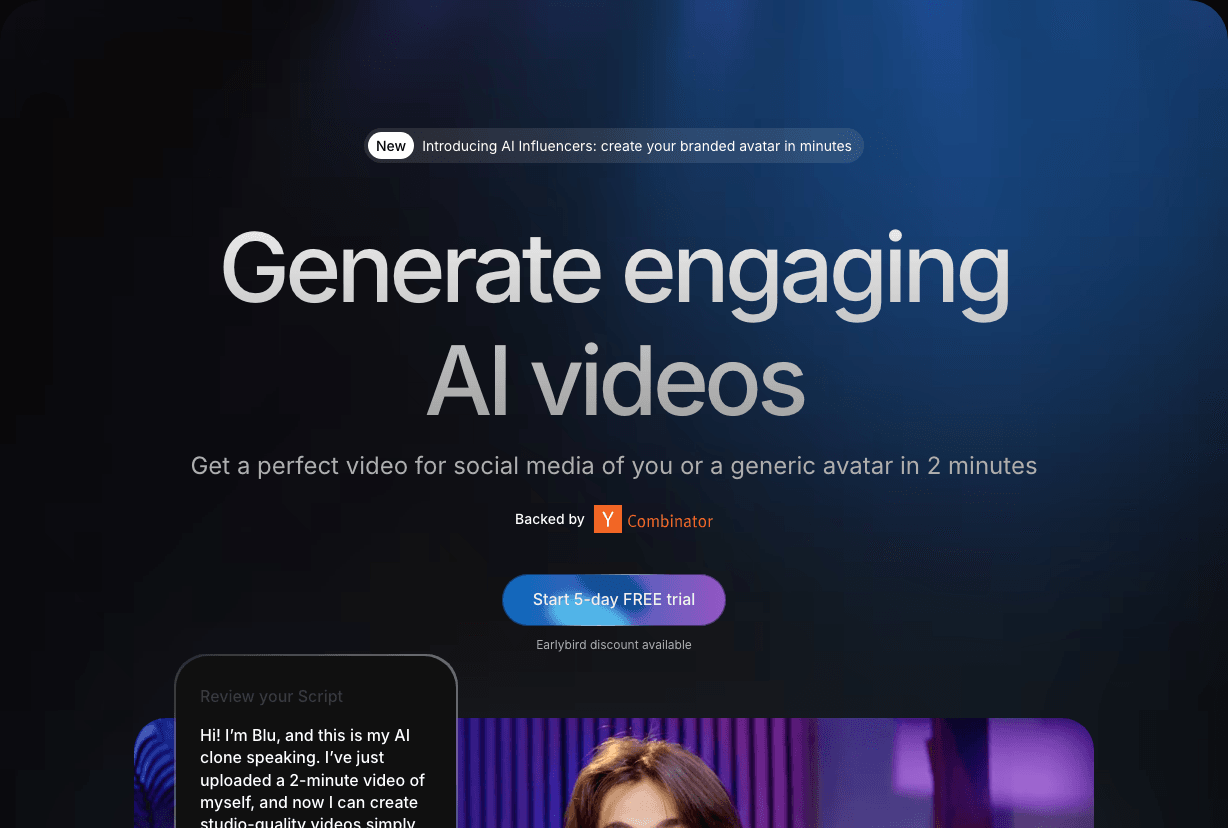 Argil Video Generation showing Video Generation - The video production studio for teams and agents