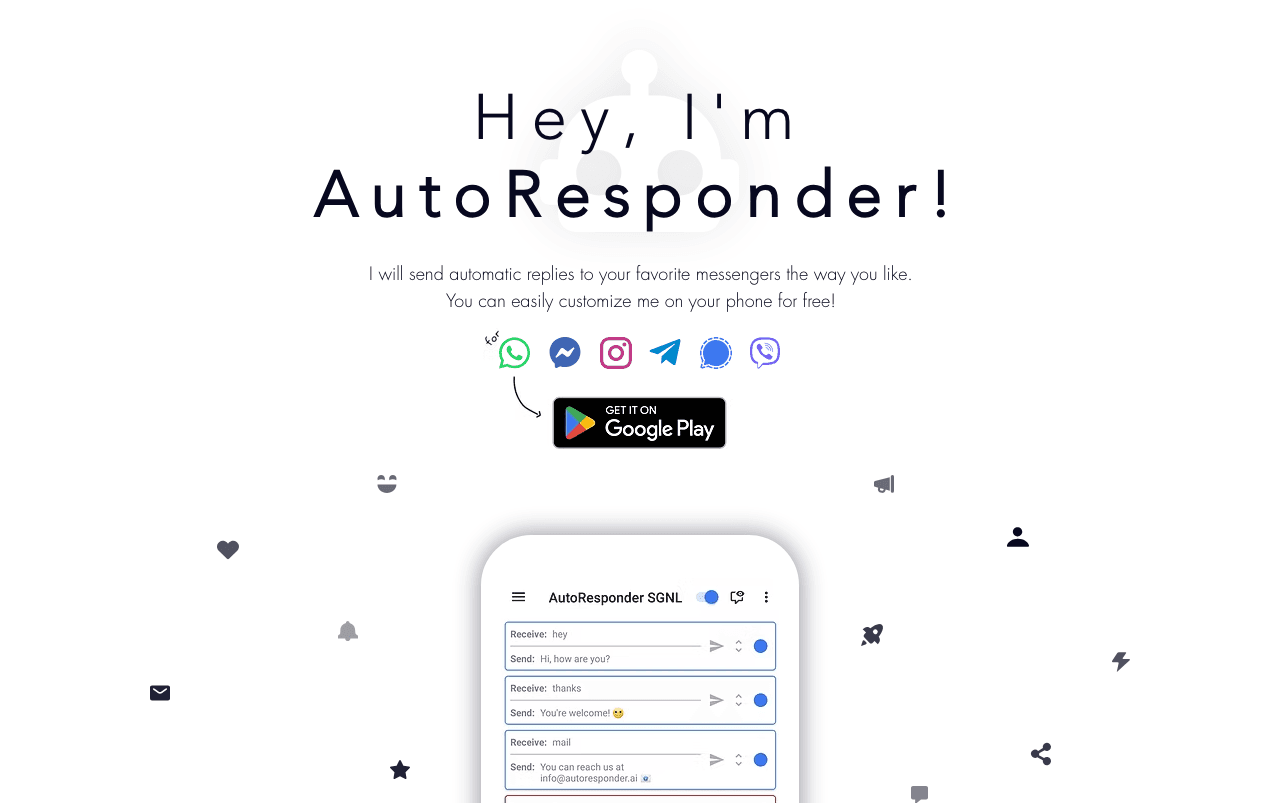 AutoResponder.ai Conversational AI showing messaging automation - Automate Your Responses with Precision