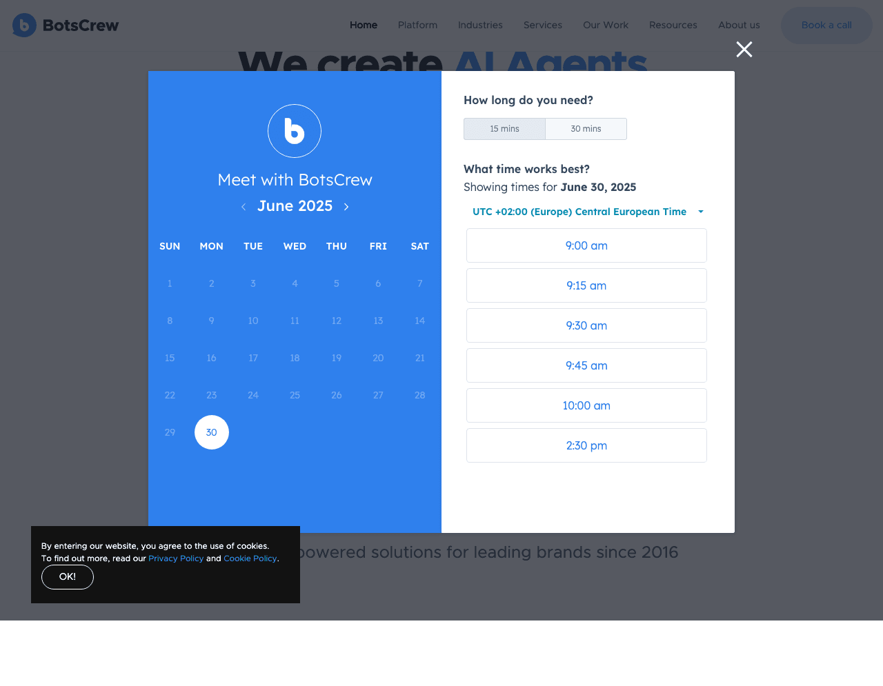 BotsCrew Conversational AI showing Conversational AI - Building AI-Powered Chatbots