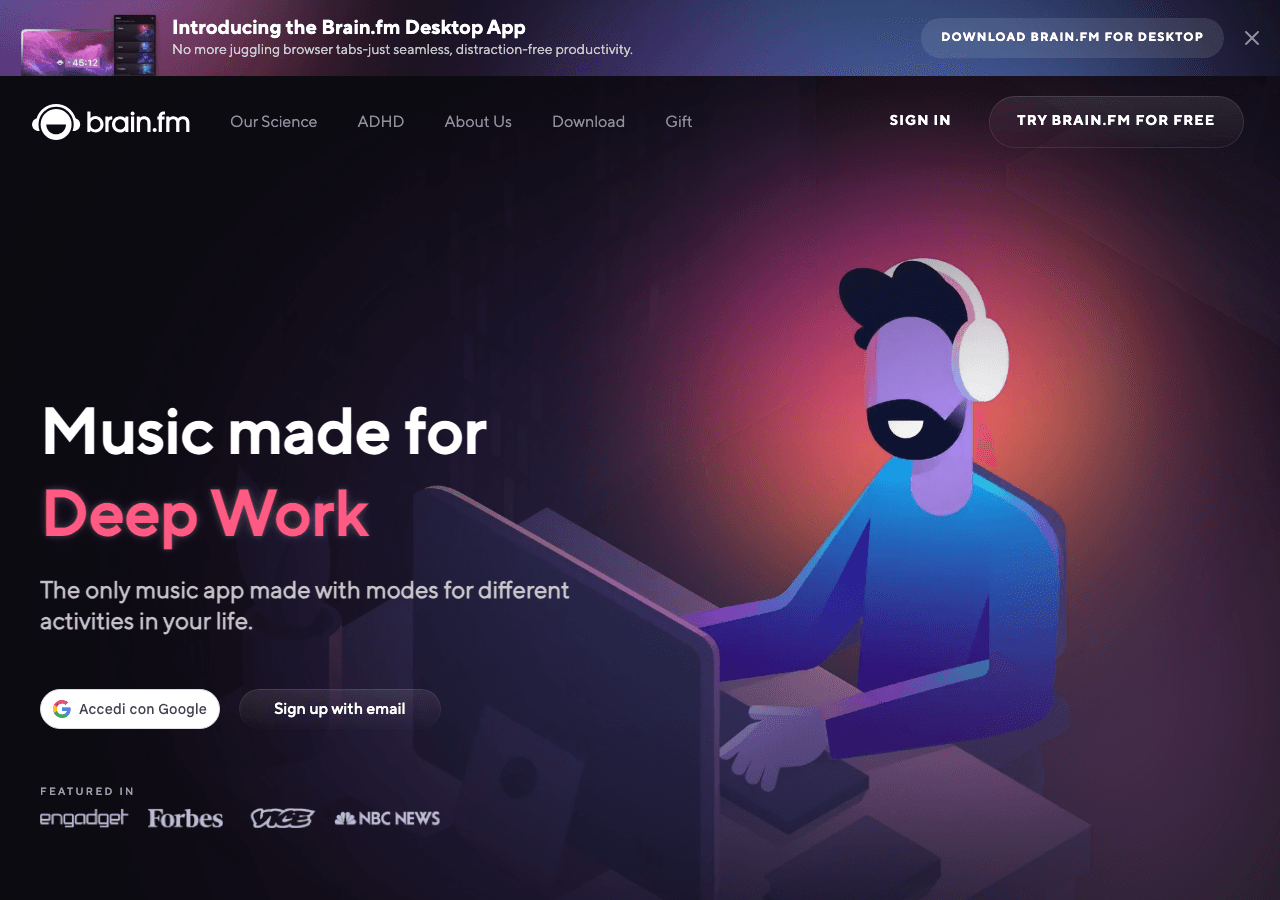 Brain.fm Screenshot - AI tool for Healthcare Providers