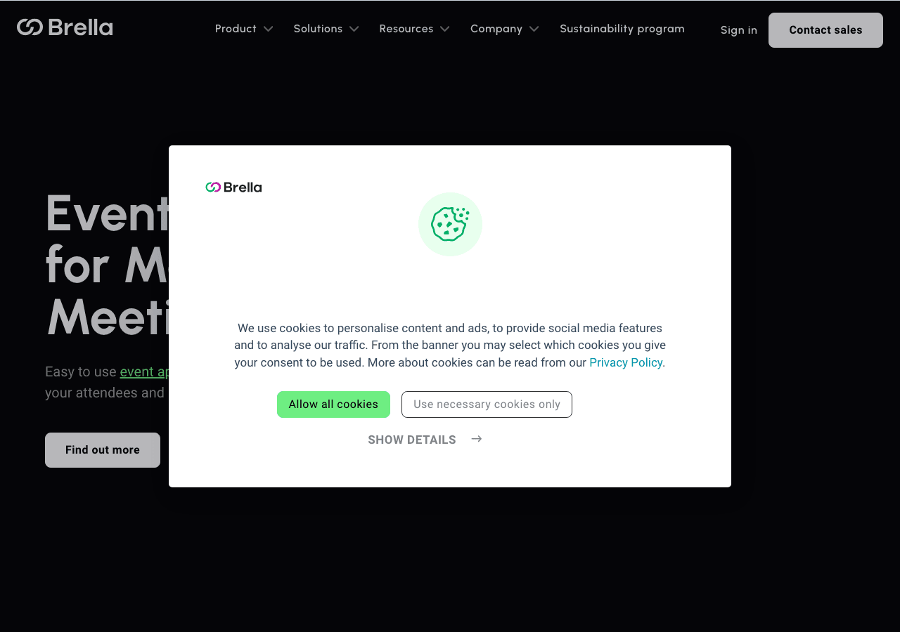 Brella Data Analytics showing Data Analytics - AI-powered Matchmaking & Networking for Exceptional Events