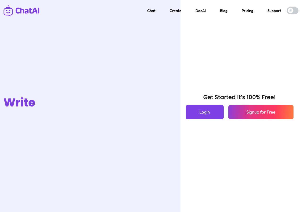 ChatAI Conversational AI showing Conversational AI - Empowering Conversations