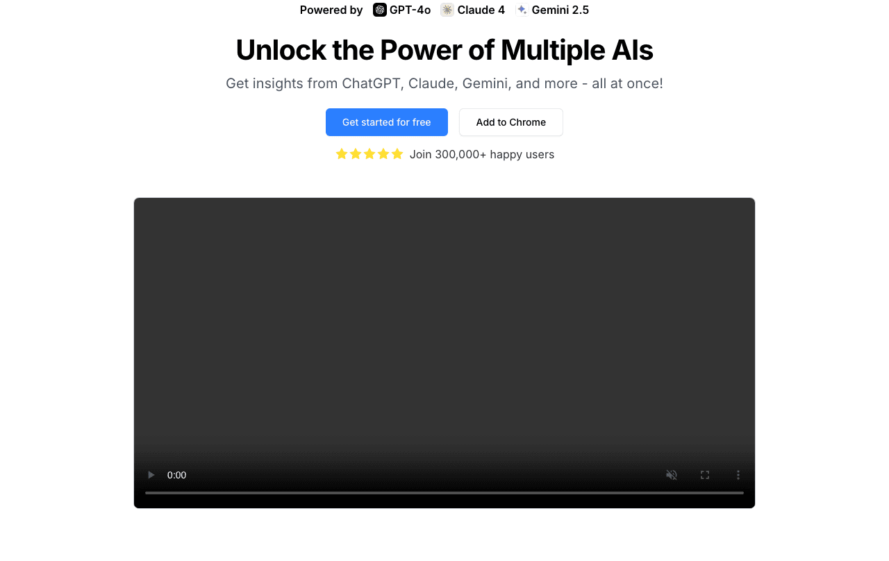 ChatHub Conversational AI showing Conversational AI - Unlock the power of multiple AIs—chat side by side with the latest mode