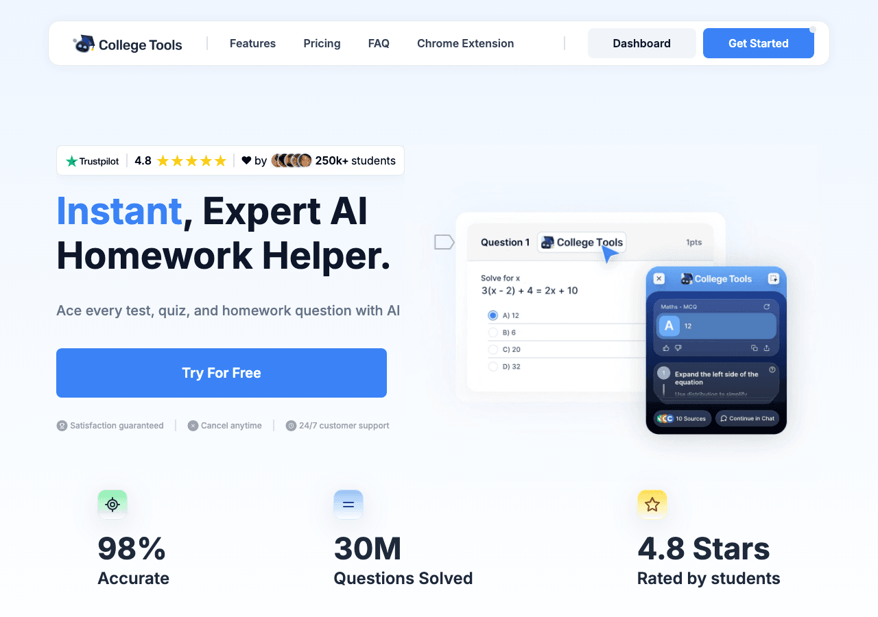 College Tools Productivity & Collaboration showing Productivity & Collaboration - Instant AI solutions for every question, ev