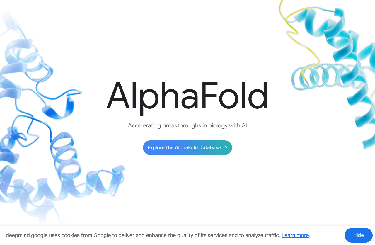 AlphaFold Screenshot - AI tool for Healthcare Providers