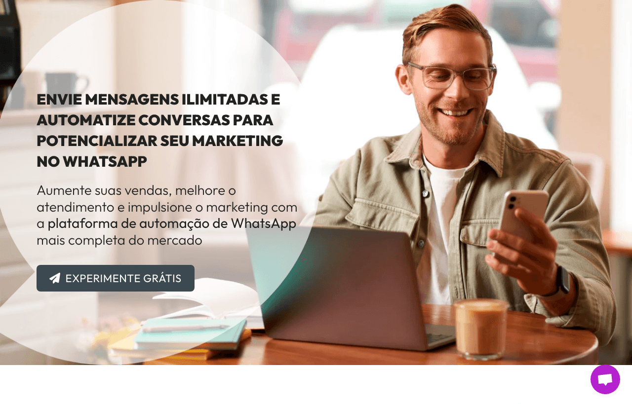 Dispara Aí Marketing Automation showing Marketing Automation - Your AI-powered messaging assistant
