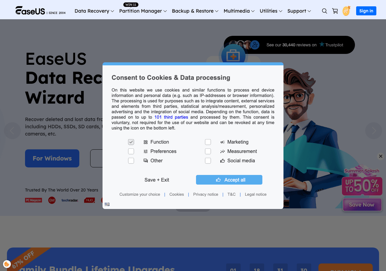 EaseUS Productivity & Collaboration showing Productivity & Collaboration - Protect Your Digital Life